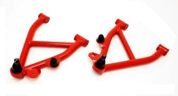 A-arms, lower, DOM, non-adjustable, polyurethane bushings, no spring pocket