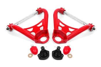 A-arms, upper, DOM, non-adjustable, polyurethane bushings, stock spindles