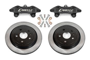 Brake Kit for 15" Conversion, Solid Rotors, Black Calipers