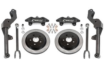 15" Conversion Kit by Carlyle Racing, Solid Rotors, Black Calipers