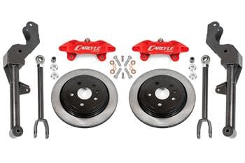 15" Conversion Kit by Carlyle Racing, Solid Rotors, Red Calipers