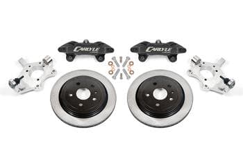 15" Conversion Kit by Carlyle Racing, Solid Rotors, Black Calipers