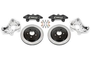 17" Conversion Kit by Carlyle Racing, Solid Rotors, Black Calipers