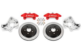 17" Conversion Kit by Carlyle Racing, Solid Rotors, Red Calipers
