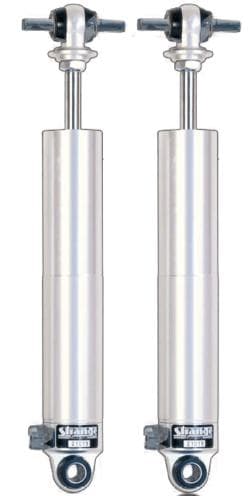 Strange rear shock, double adjustable, multi-leaf spring, each