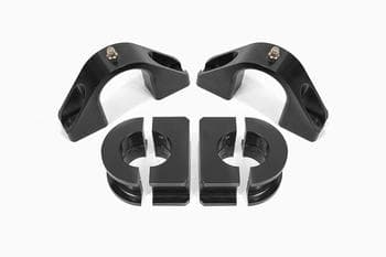 Sway bar mount, billet alum mount, 1.25" delrin bushing