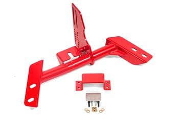 Torque arm relocation crossmember, TH400