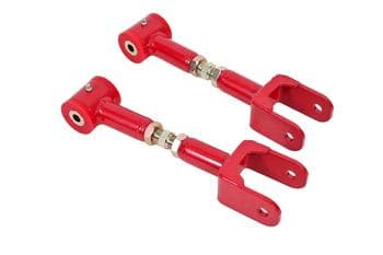 Upper control arms, DOM, on-car adjustable, poly bushings